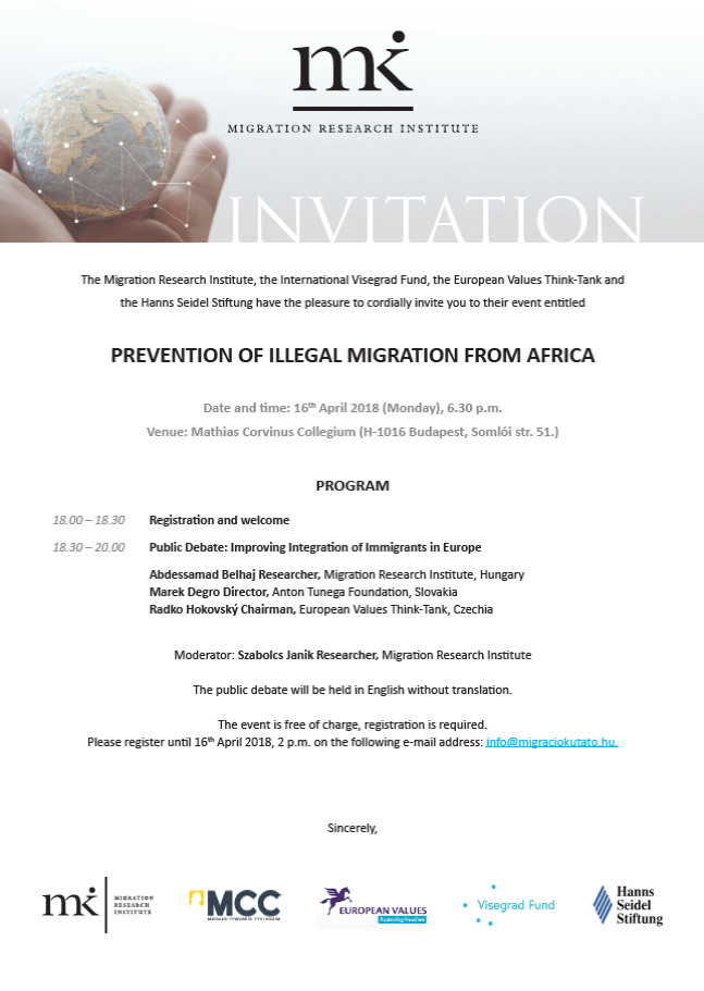 Prevention of Illegal Migration from Africa