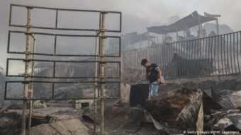 Leégett a görögországi Moria menekülttábor