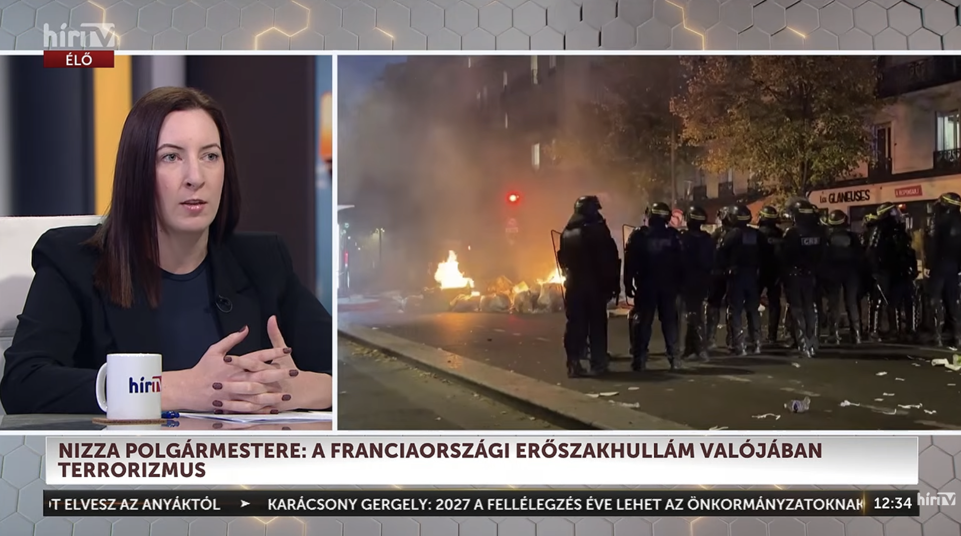 Fegyverek is megjelentek a zavargások résztvevőinél Fegyverek is megjelentek a zavargások résztvevőinél